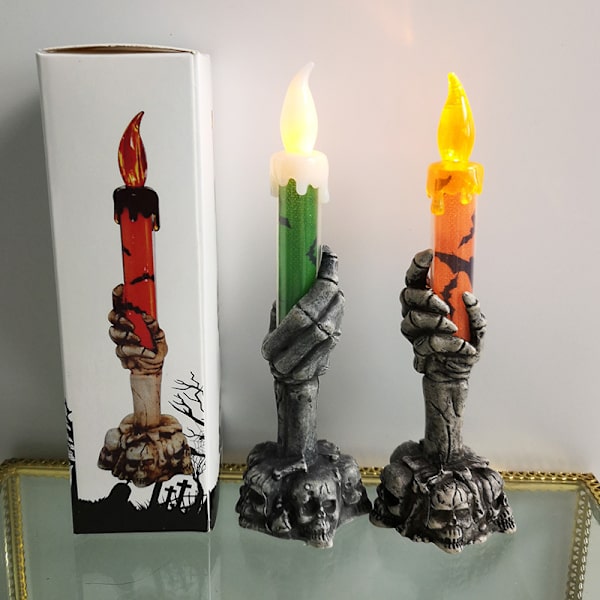 1 kpl Ghost Hand Led-kynttilälamppu Halloween-koristeluun H:lla
