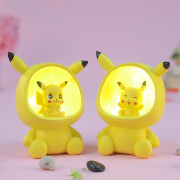 Pikachu nattlys søt liten gave jente hjerte konfirmasjonsgave