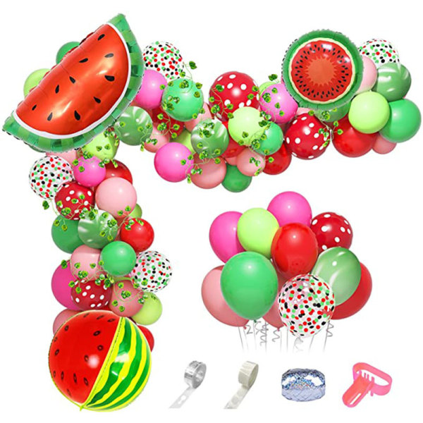 110 st (vattenmelon set) Helium latex ballonger för Kid Girl Woman