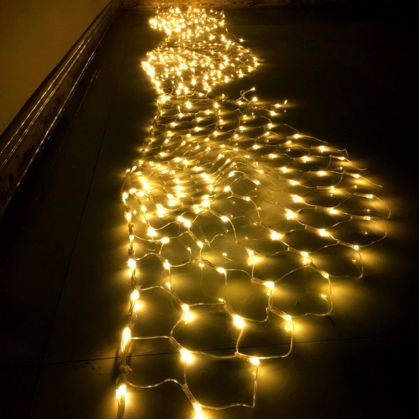 LED lyssnor påfugle net lys 110v fiskenet lys Christ