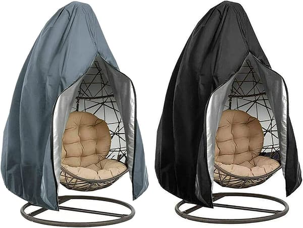 2-pack stolskydd Svart och grått stolskydd PU-belagt