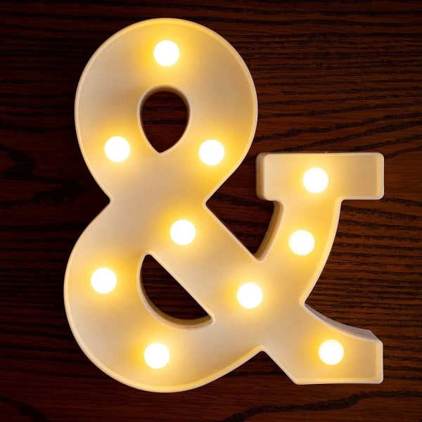 LED Letter Light Sign Letter Light Lights Up Letter Sign Nig