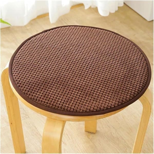 Krakkputer – Runde, 35x35 cm, Brun, 4 stk