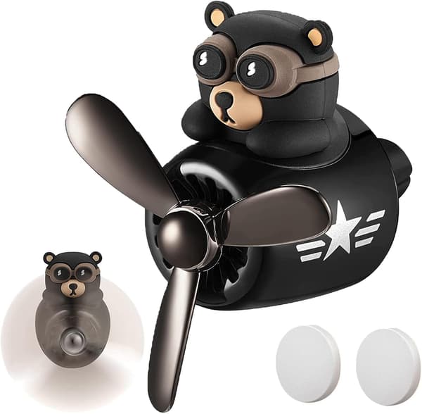 1 stk. Harko Bear bil luftfrisker, ventilationsklips aroma diffuser