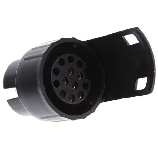 Trailer stikadapter 7 til 13 poler 12V 50A Bremslys Nummerplade Blinklys