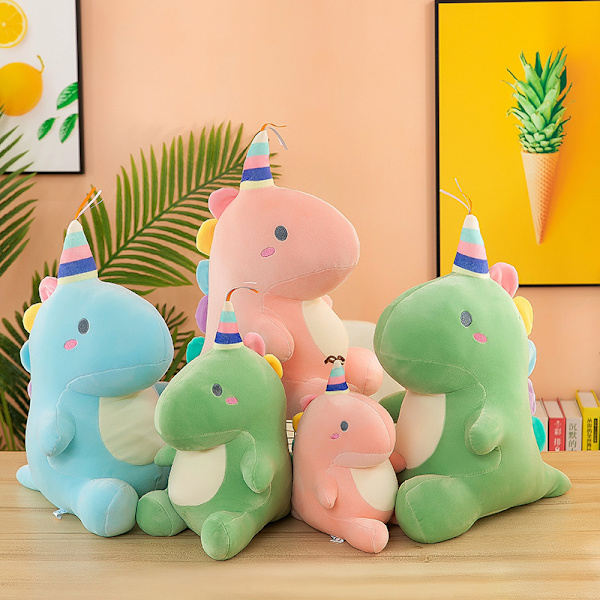 Dinosaurie Leksak Docka (Blå), 40cm Cartoon Dinosaurie Födelsedag Jul