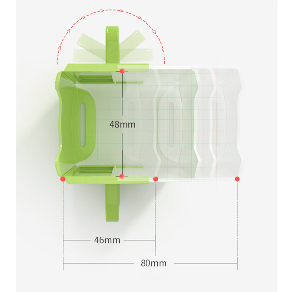 Justerbar flaskekoppholder, sølsikker melkekartong drikkeflaskekoppholder med håndtak (blå)