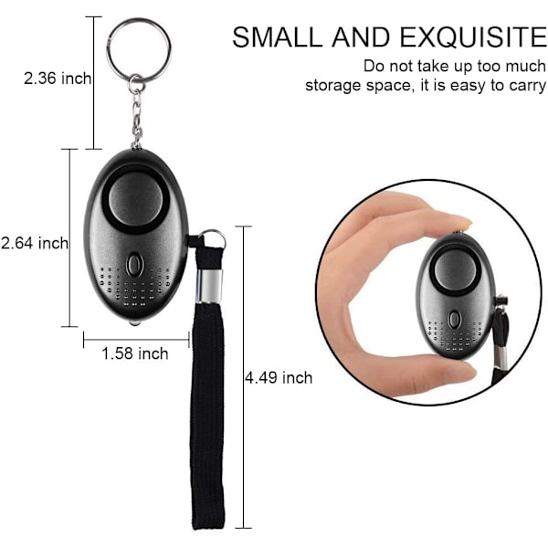 Personligt nödlarm [2-pack] Scream Safesound Säkerhetslarm