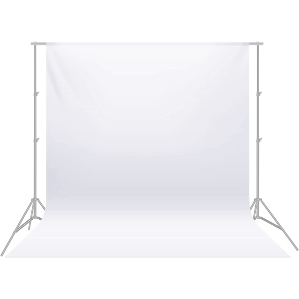 Backdrop(White) 3*3m Photo Studio Folding Sheer Muslin for Photo