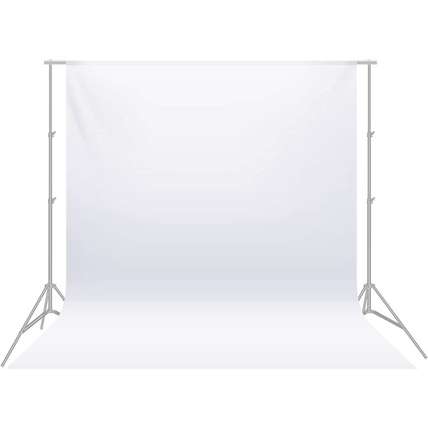 Bakteppe(hvit) 3*3m Fotostudio Folding ren muslin for foto