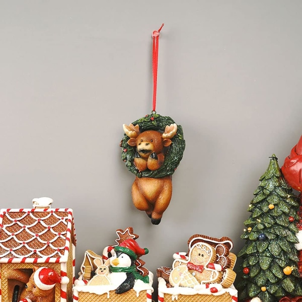 Jule-smådyrkrans-swing-pynt hengende dekor for X