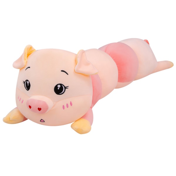 60 cm kreativ blød sød hvalp gris Plys legetøjsdukke lang strimmel