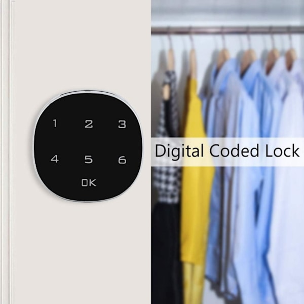 Piece Smart Drawer Cabinet Lock, Keyless Digital Lock Digital Pas