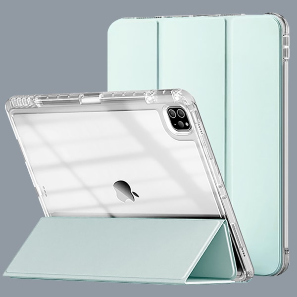 (Grøn/Klar) Beskyttelsesetui specielt designet til iPad2021/10.