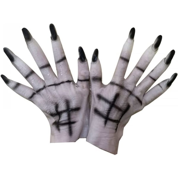 Halloween Handsker Spøgelseshandsker Halloween Ferierekvisitter Horror Fem