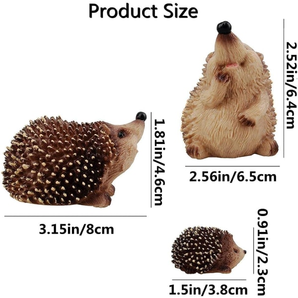 Hedgehog - Hagedyr Utendørs ornamenter Dekor Statue Micr