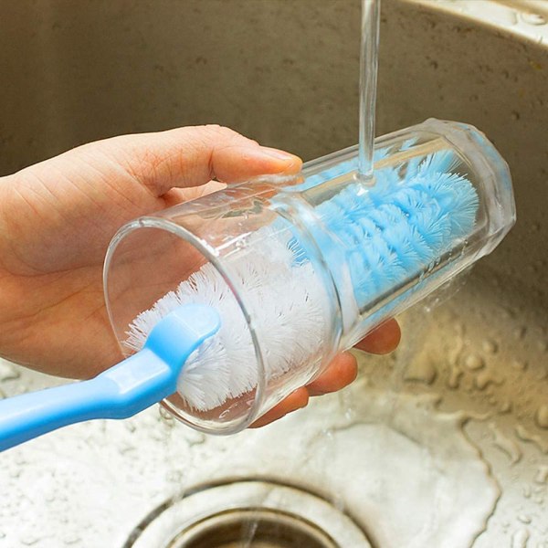 Langt skaft Flaske Børste Rensekopper Scrubber Rengjøring Vask