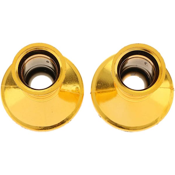 2 stk lysestake gullbelagt telysholder for stearinlys