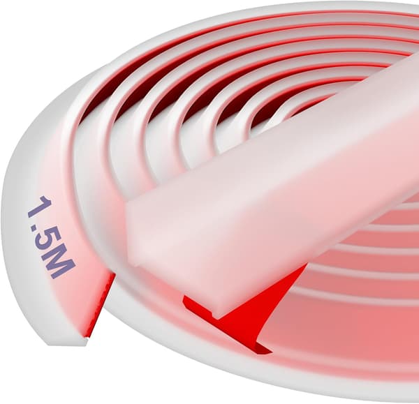 Silikon vanndam - For dusjdørforsegling (Transparent, 1,5M)