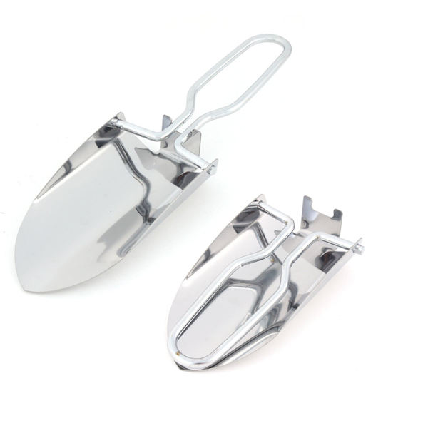 2 Mini sammenleggbare hagespader for utendørs campinggraving