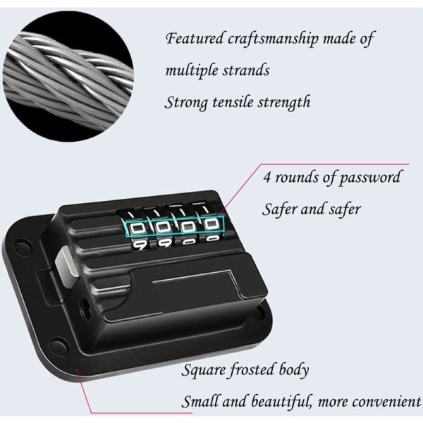 1 st, Kylskåpslås, minikylskåpslås med digitala lösenord, lämplig för skåp, lådor, skåp, fönster och kylskåp