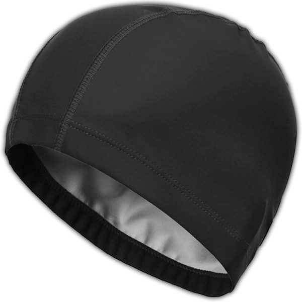 Swimming Pool Swim Cap - One Size for Men and Women - Easy to Put