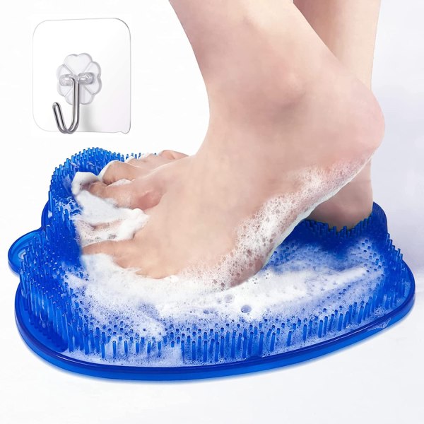 1 STK (blå) stor bruser fodbørste, bruser fodskrubber - Clea