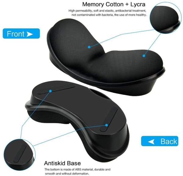Memory Foam Musemåtte, Tastatur Håndledsstøttepude Anti-Skid Mou