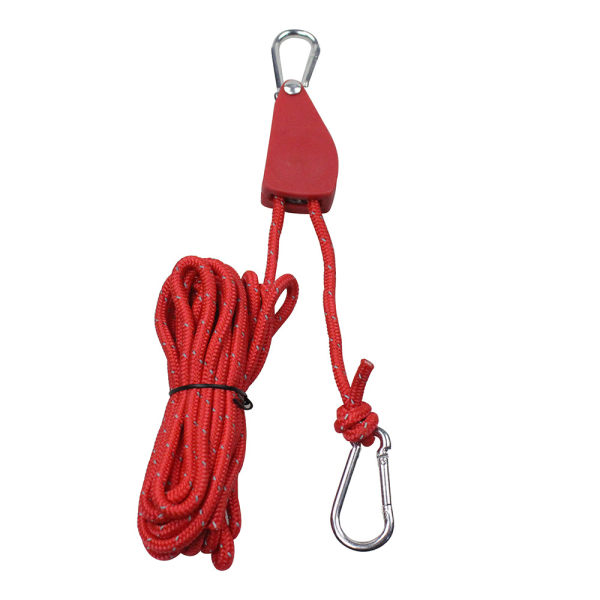 2pc Red Auxiliary Rappel Climbing Rope 87g 4m