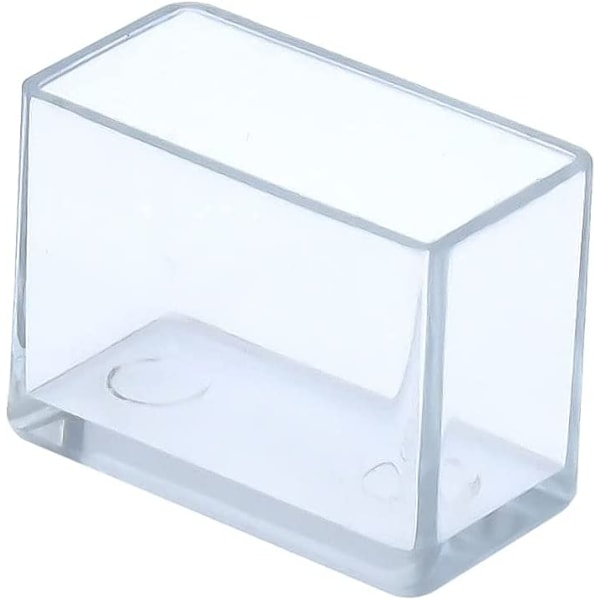 12-pack rektangulära stolsbensöverdrag, anti-scratch PVC-möbelben