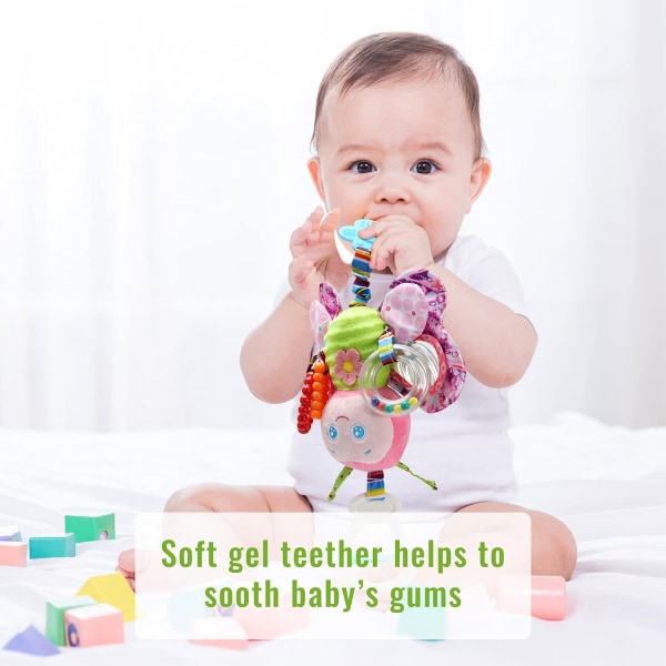 Barnvagnsleksaker och leksaker för bilbarnstolar för spädbarn med bitring  31f2 | Fyndiq