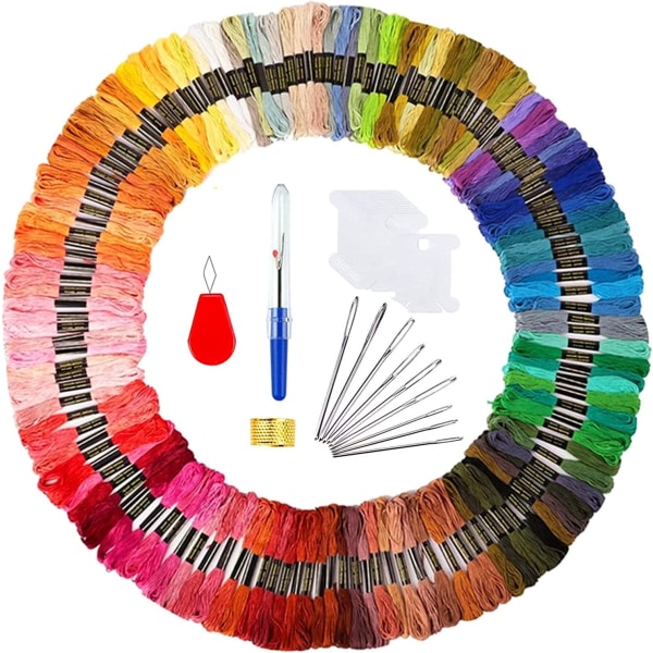 150 väriä kirjontalankasarja 172 osaa kirjontaristeille