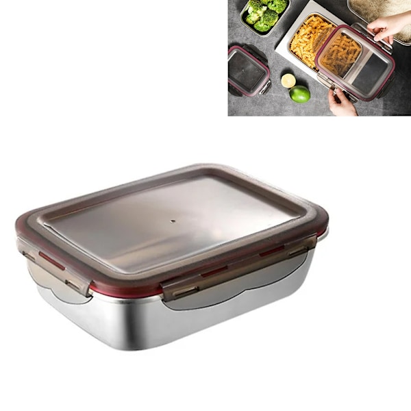 220ml matlåda i rostfritt stål, 1 styck