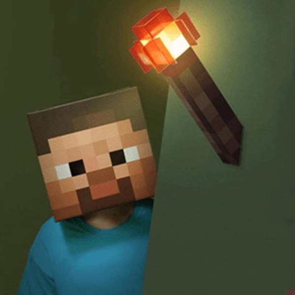 Minecraft perifer lys lommelykt LED lommelykt redstone glødende