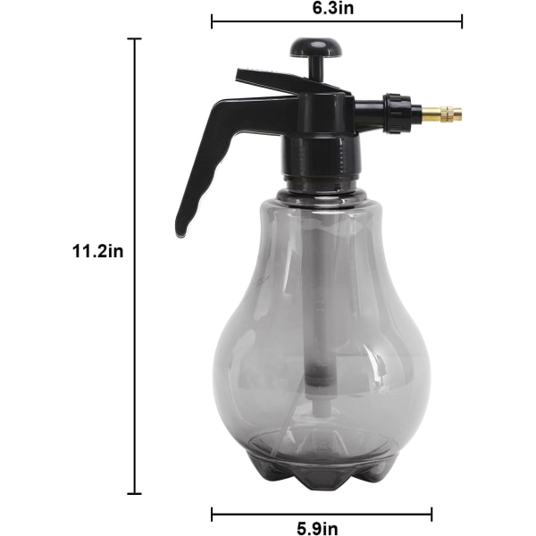 Grå - Trykklufttank 1,5 liters flaske Hagesprøyte Pl 4a95 | Fyndiq