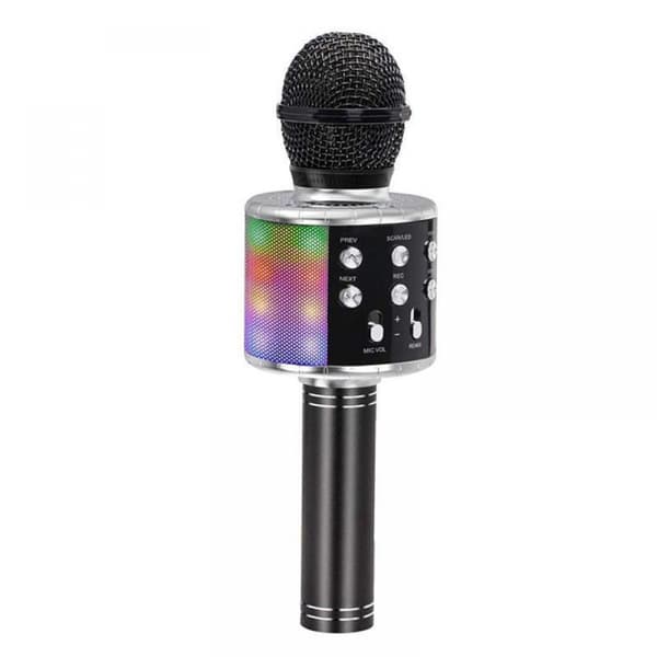 (Sort) Trådløs Karaoke Mikrofon, Bluetooth Karaoke Mikrofon