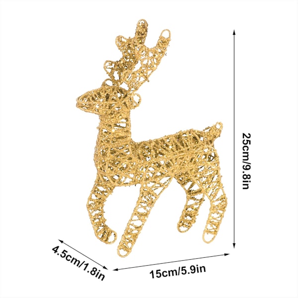 Smidesjärn Jul Hjort Prydnader Älg Jul Prydnader Ca
