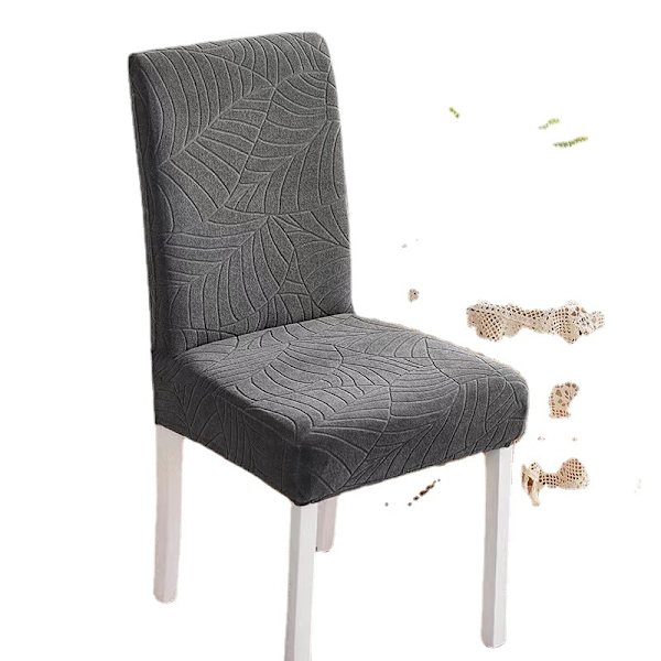 (Mörkgrå 1 st) Stolsöverdrag, stretchigt stolsöverdrag, univer