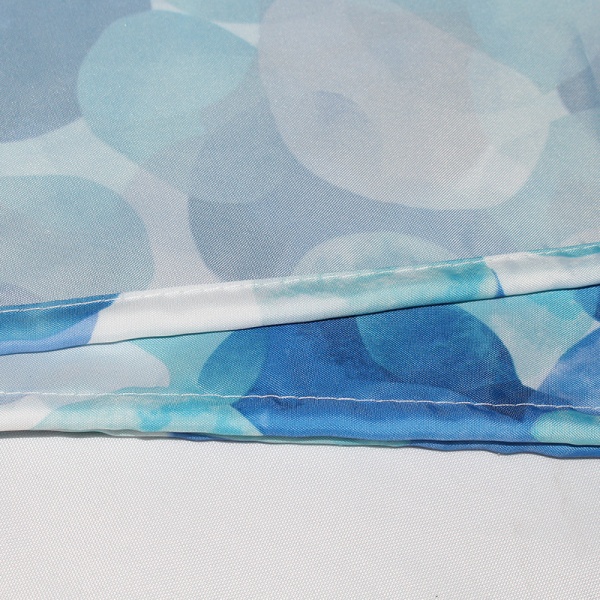 Dusjforheng 80x100 cm (blå kronblad), dusjforheng i polyester