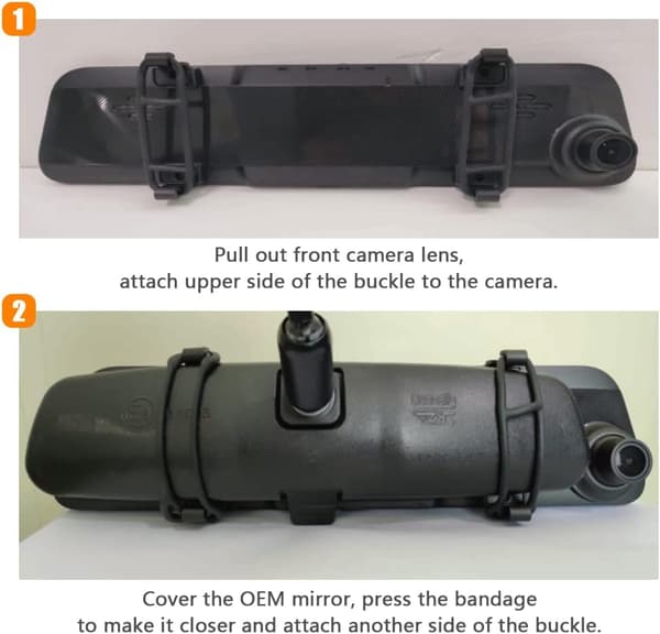 Speil Dash Cam Monteringsstropper Passer for Speilkamera