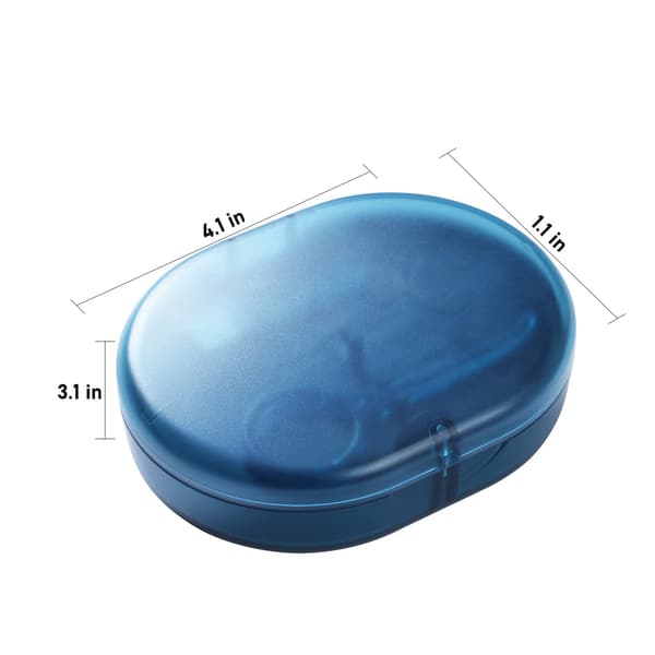 1 PACK Retainer Case, Mouth Guard Case med lock, en Lar