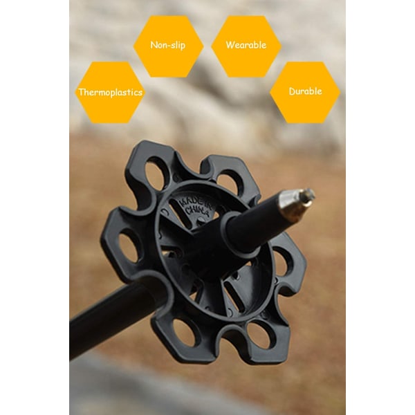 6 stk. Endestykker (Diameter: 9 cm) til stangbeskyttere Gummipindebeskyttere Rep
