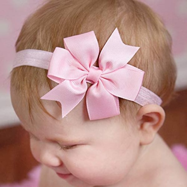 40 stk Baby Girls Grosgrain Ribbon Hår Bånd Hårbånd 3\" Hår Ba