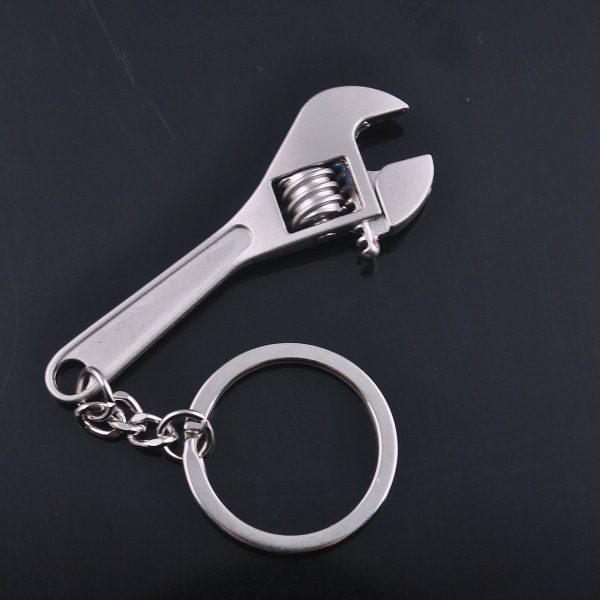 3 STK nøkkelring med mini justerbar skiftenøkkel