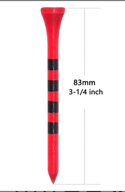 Punainen - Puinen golf-mailasetti (100 kpl) 83mm
