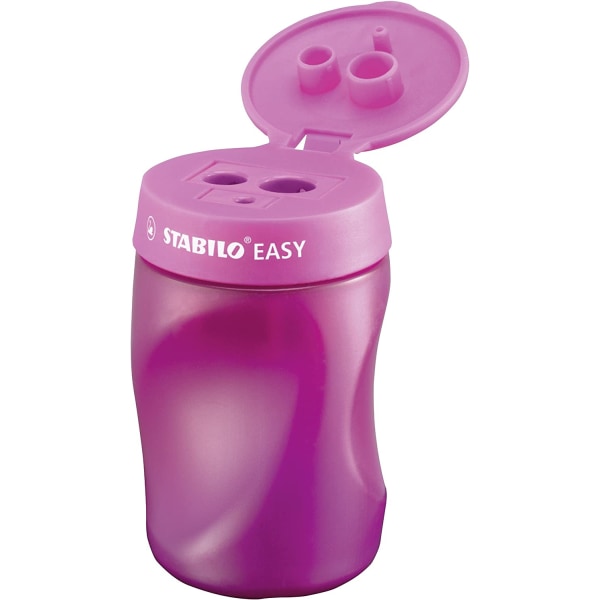 Ergonomic Pencil Sharpener - Pink - With Water Reservoir - Right