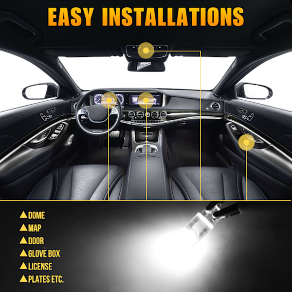 20 stk T10 glass full light transmission led lampe T10 side
