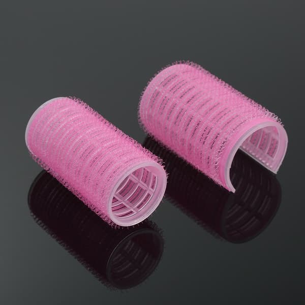 2-pack Plast Hårullspolar Lockar Lugg Självhäftande Hårullspolar