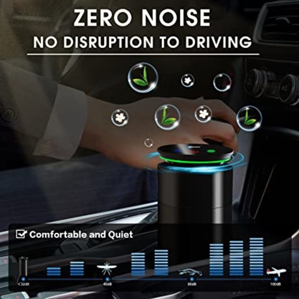 Vandfri smart diffuser til bil, bærbar mini duft diffuser