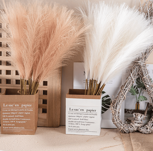 15 Phragmites communis imiterede blomster til boligindretning